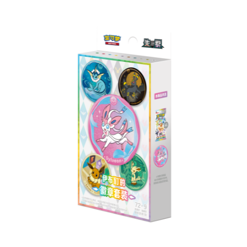Pokemon Crystal Gathering Badge Set (Simplified Chinese)