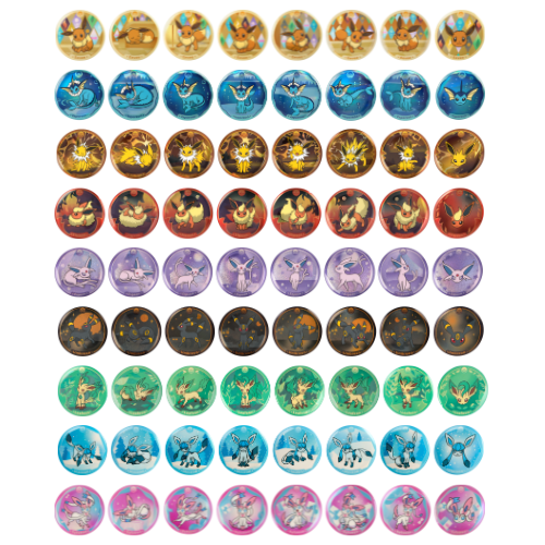 Pokemon Crystal Gathering Badge Set (Simplified Chinese)